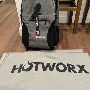 HOTWORX Backpack and towel